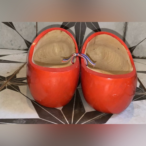 NATUURLIJK GOED WOODEN HOLLAND CLOG SHOES WINDMILL EUC - Picture 5 of 10